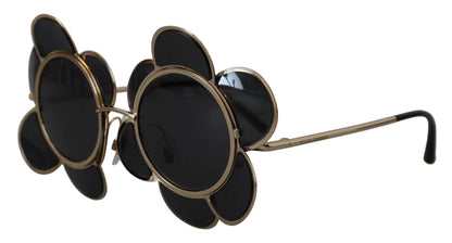 Dolce & Gabbana DG2201 Schwarze Gläser Goldrahmen LIMITED EDITION Sonnenbrille