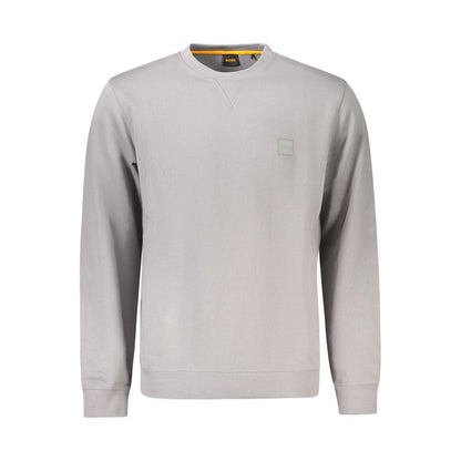 Hugo Boss Grauer Baumwollpullover für Männer