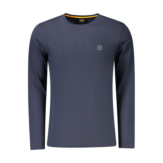 Hugo Boss Blau Baumwolle Männer T-Shirt