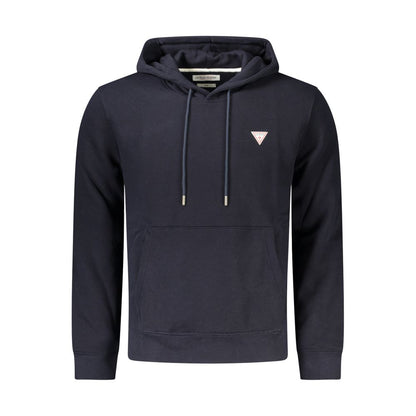 Guess Jeans Blauer Bio-Baumwoll-Pullover für Männer Hoodie