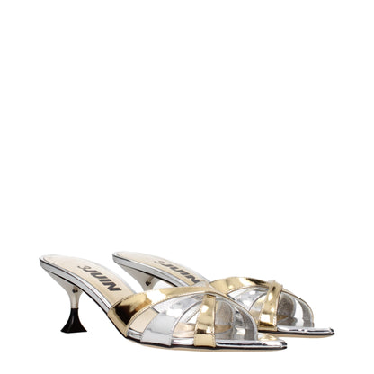 3Juin Graue Leder Stiletto Heels Sandalen