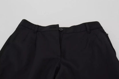 Dolce & Gabbana Schwarze Skinny-Hose mit hoher Taille STAFF Pants