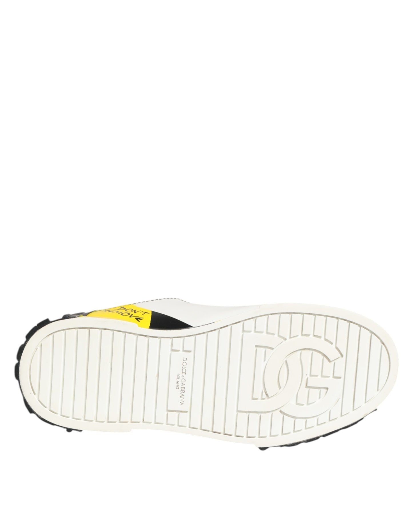 Dolce & Gabbana Multicolor Schriftzug Portofino Turnschuhe Schuhe