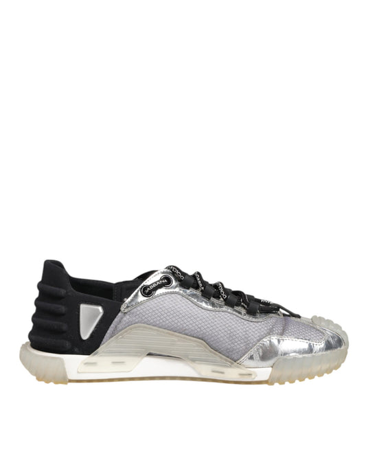 Dolce & Gabbana Multicolor Silber Logo Low Top NS1 Turnschuhe Schuhe