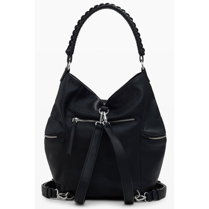 Desigual Schwarzer Polyethylen-Rucksack für Frauen