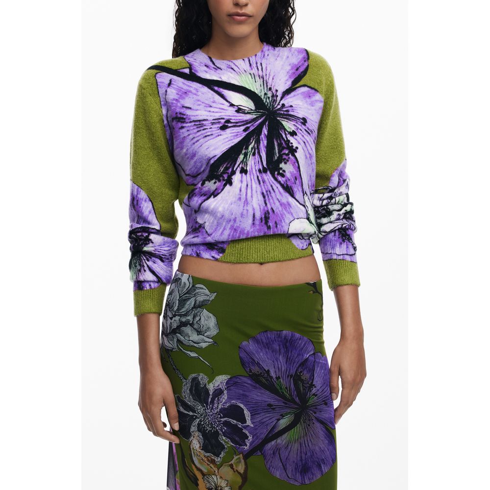 Desigual Grüner Polyester Damenrock