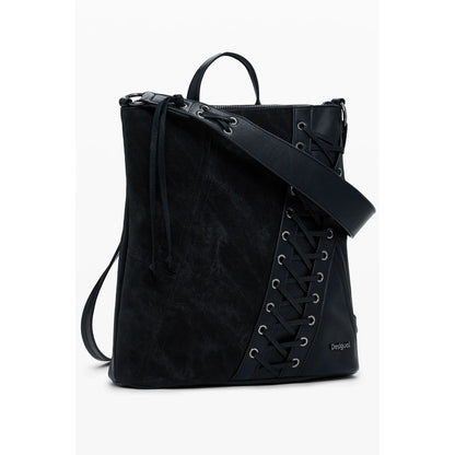 Desigual Schwarzer Polyethylen-Rucksack für Frauen