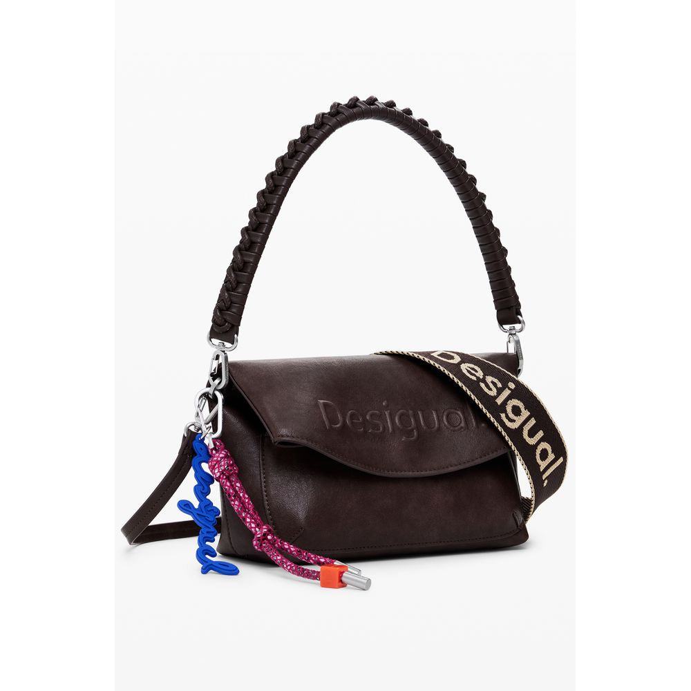 Desigual Braun Polyethylen Frauen Handtasche