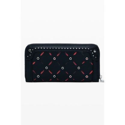 Desigual Schwarzes Polyethylen Portemonnaie für Frauen