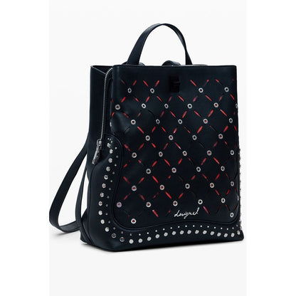 Desigual Schwarzer Polyethylen-Rucksack für Frauen
