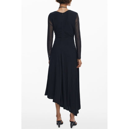 Desigual Schwarzes Polyester-Damenkleid