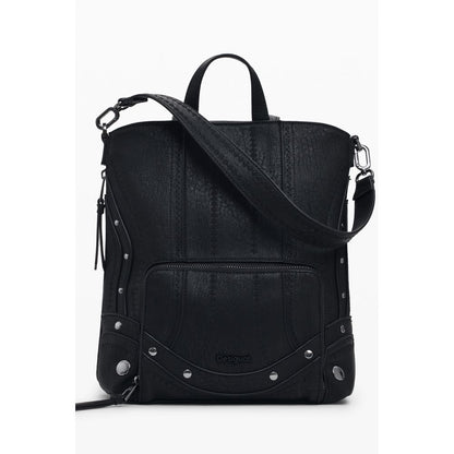 Desigual Schwarzer Polyethylen-Rucksack für Frauen