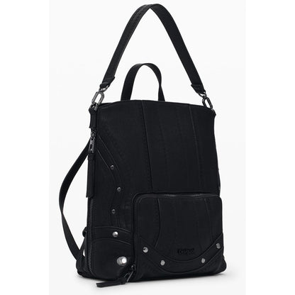 Desigual Schwarzer Polyethylen-Rucksack für Frauen