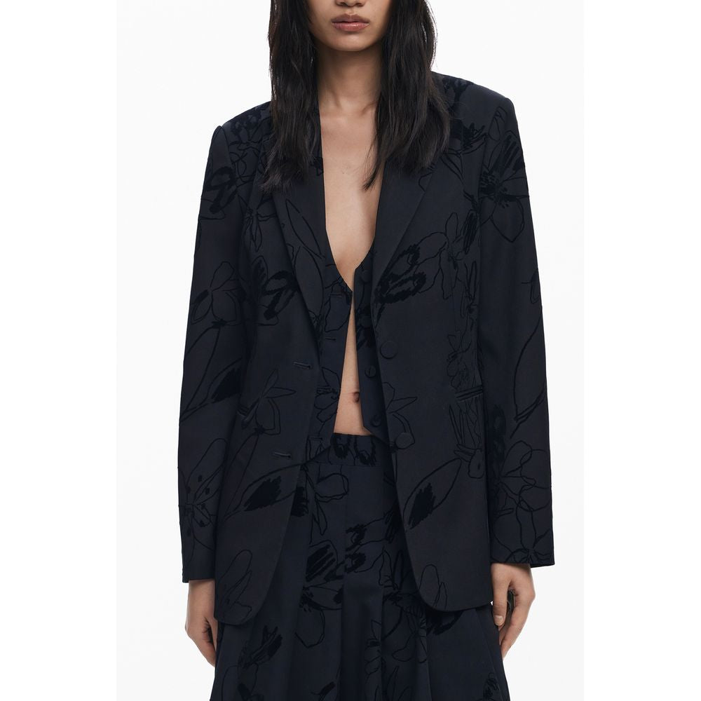 Desigual Schwarze Polyester Damen Jacke