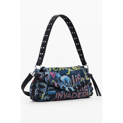 Desigual Blau Baumwolle Frauen Handtasche