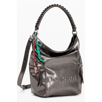 Desigual Bronze Polyethylen Frauen Rucksack