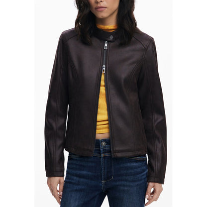 Desigual Braune Polyester Damenjacke
