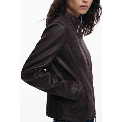 Desigual Braune Polyester Damenjacke