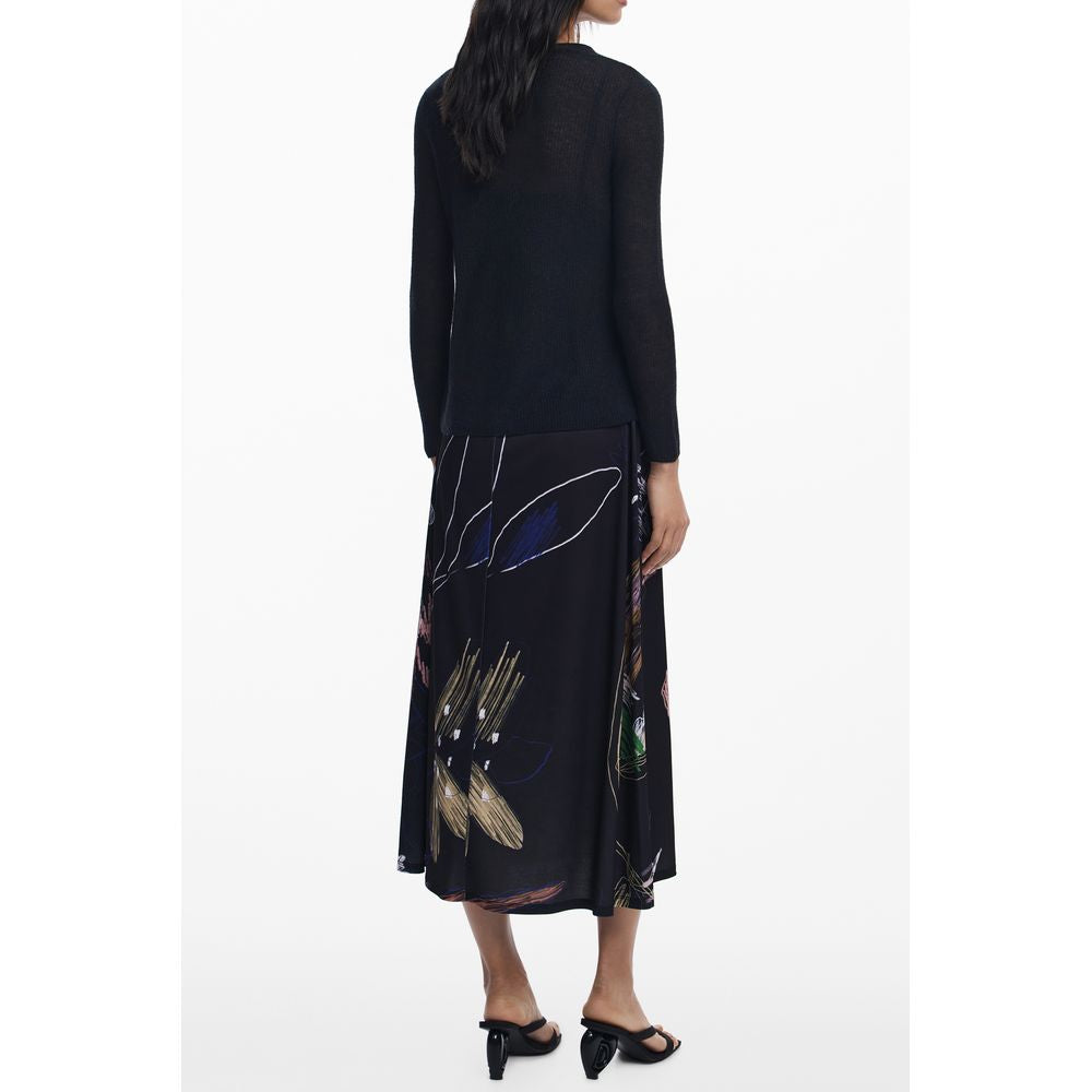 Desigual Schwarzes Polyester-Damenkleid