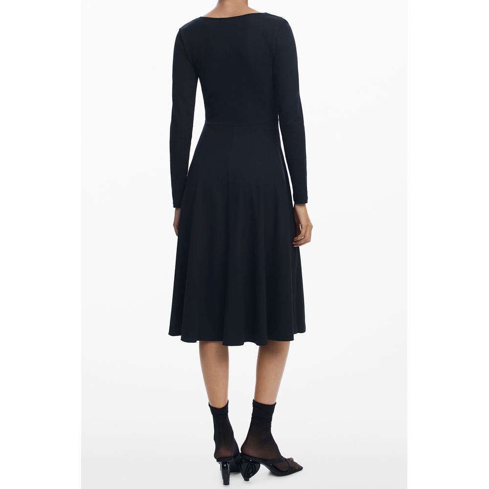 Desigual Schwarzes Baumwollkleid für Frauen