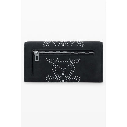 Desigual Schwarzes Polyethylen Portemonnaie für Frauen