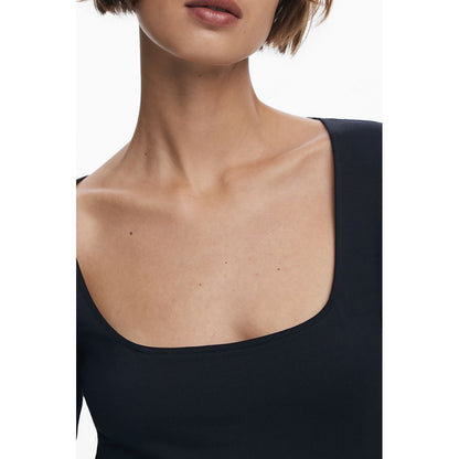 Desigual Schwarzes Baumwollkleid für Frauen