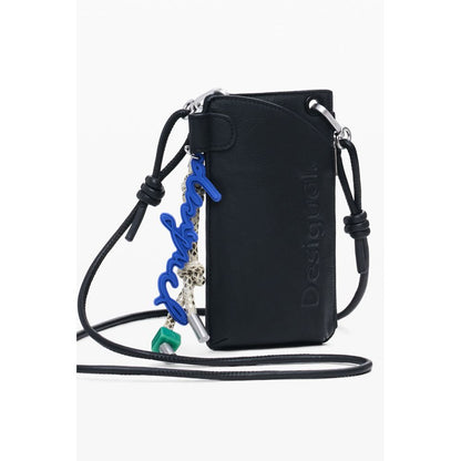 Desigual Schwarzes Polyethylen Portemonnaie für Frauen