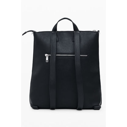 Desigual Schwarzer Polyethylen-Rucksack für Frauen