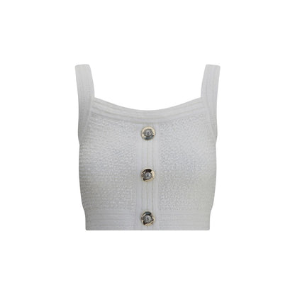 Balmain Tweed Crop Top