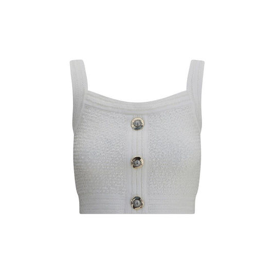 Balmain Tweed Crop Top