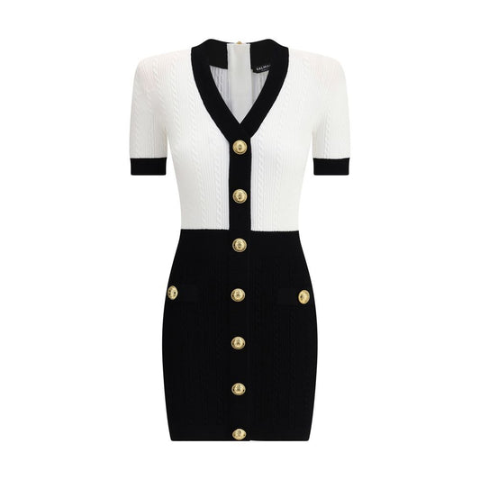 Balmain Midikleid mit Flechtmuster