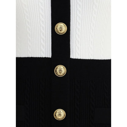 Balmain Midikleid mit Flechtmuster