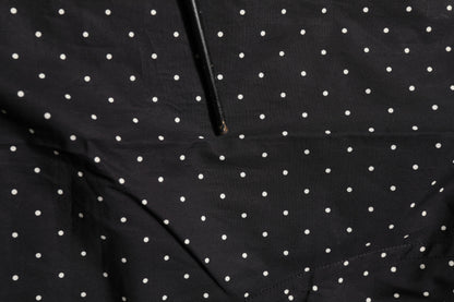 Dolce & Gabbana Schwarzes Polka Dot Cotton GOLD Herren Hemd