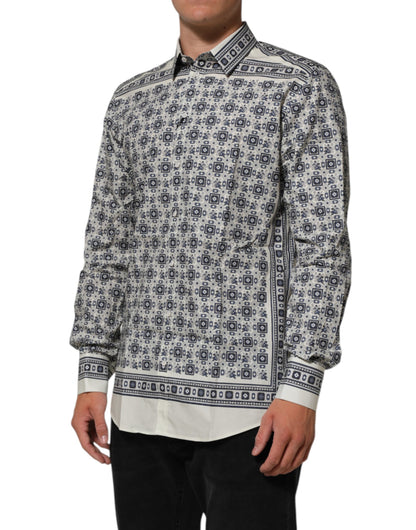 Dolce & Gabbana Multicolor Affe Krawatte Druck GOLD Kleid Shirt