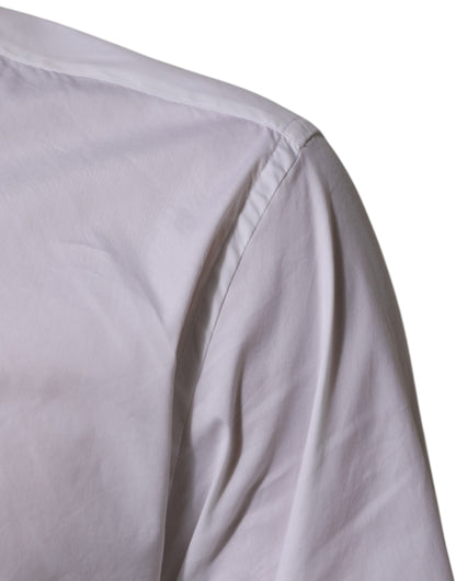 Dolce & Gabbana Weißes Baumwollhemd MARTINI Formales Herrenhemd