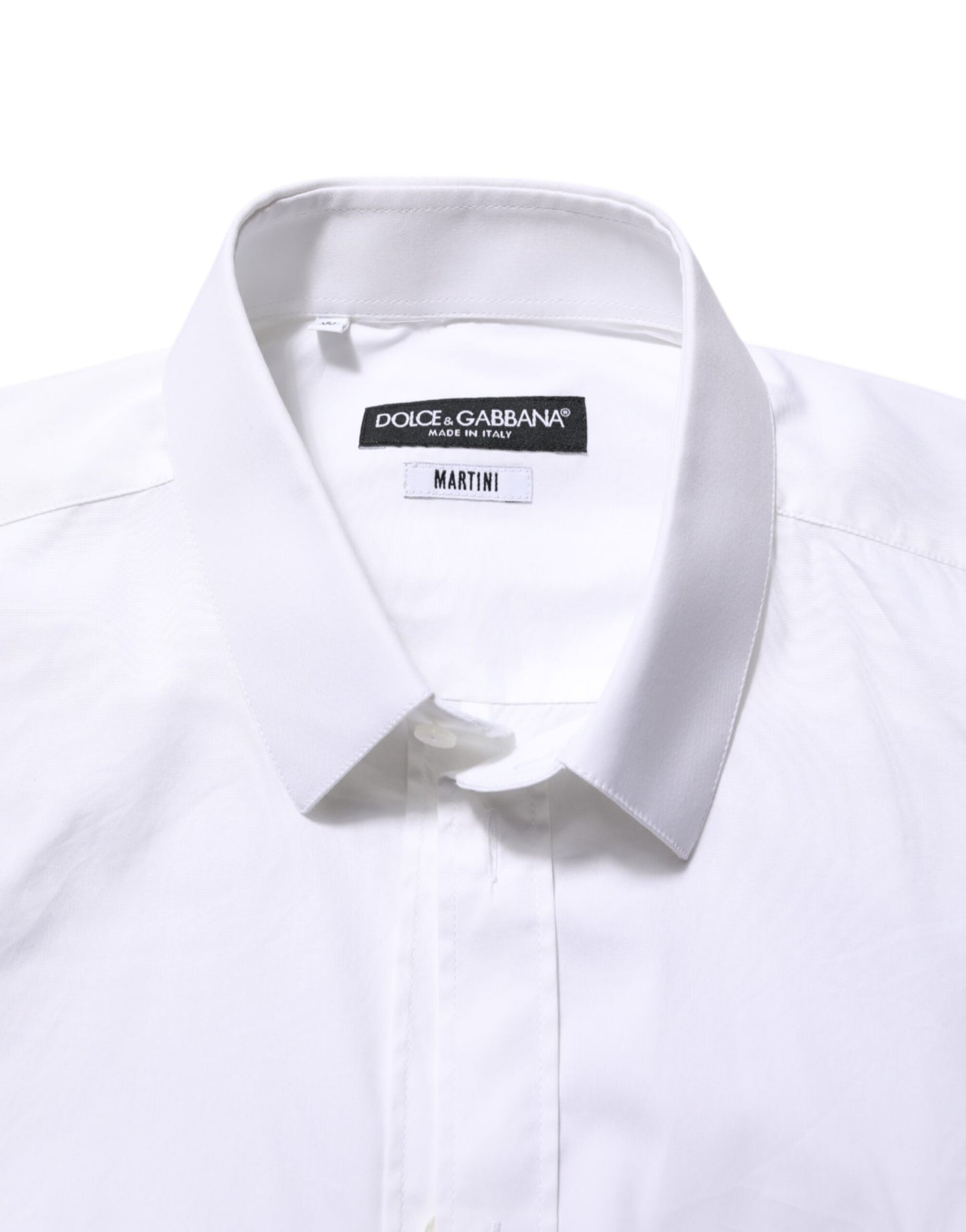 Dolce & Gabbana Weißes Baumwollhemd MARTINI Formales Herrenhemd