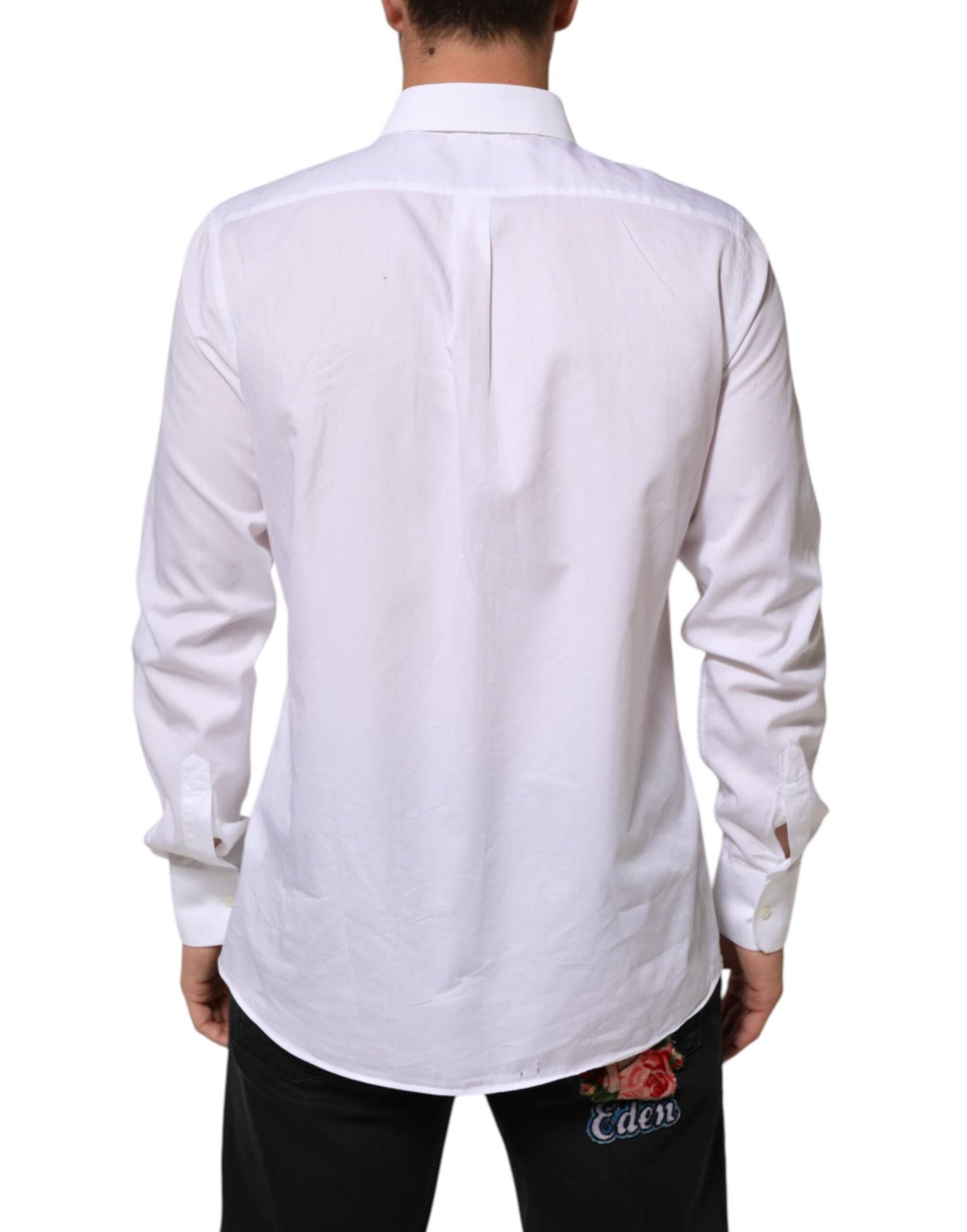 Dolce & Gabbana Weißes Baumwollhemd MARTINI für Männer Formal Dress Shirt