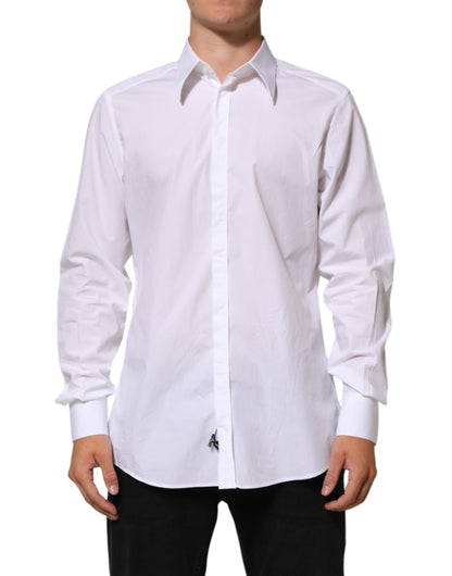 Dolce & Gabbana Weißes Baumwollhemd MARTINI für Männer Formal Dress Shirt