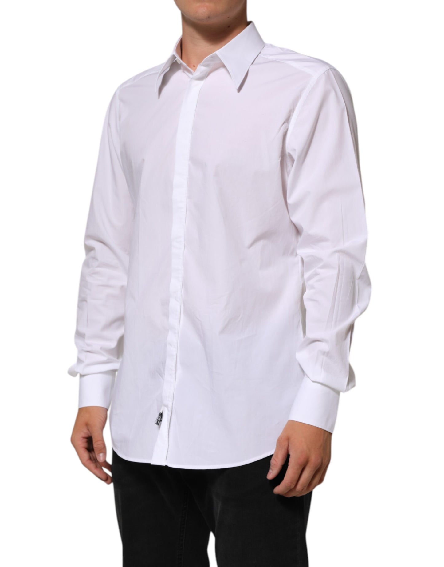 Dolce & Gabbana Weißes Baumwollhemd MARTINI für Männer Formal Dress Shirt
