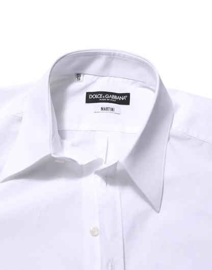 Dolce & Gabbana Weißes Baumwollhemd MARTINI für Männer Formal Dress Shirt