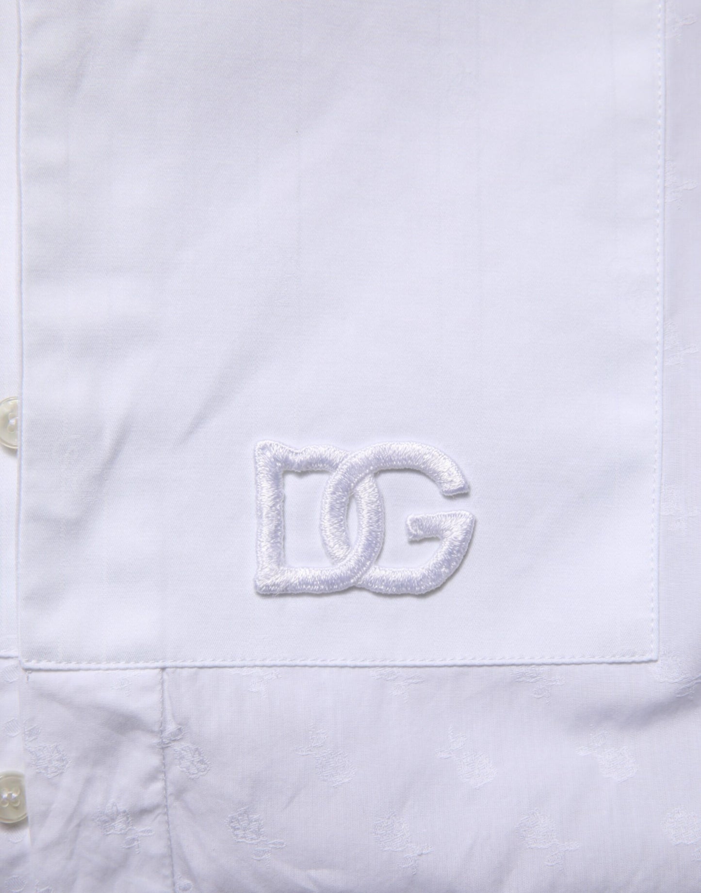 Dolce & Gabbana Weißes Baumwollhemd MARTINI Bib Formal Dress Shirt