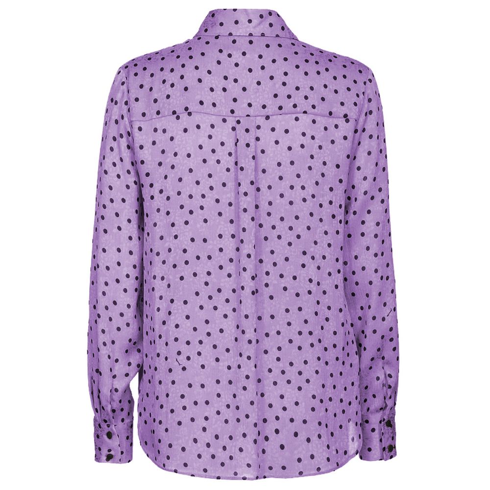 PINKO Lila Polyester-Hemd