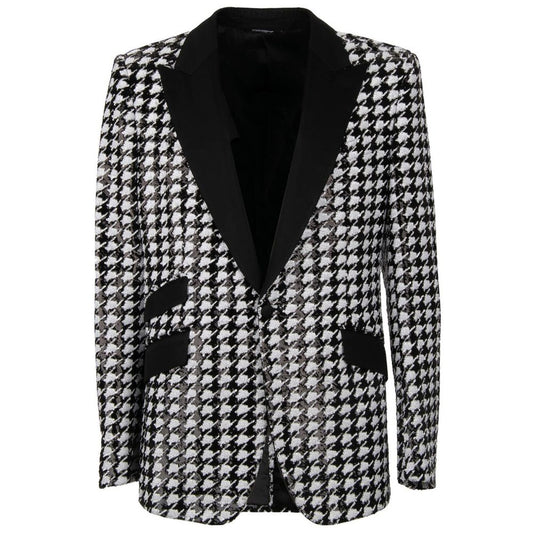 Dolce & Gabbana Schwarzer Polyester-Blazer