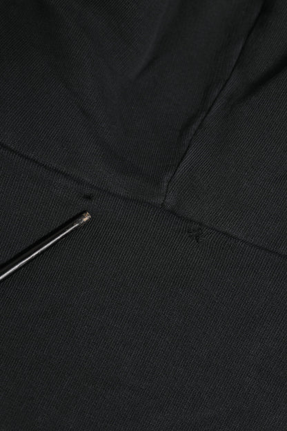 Dolce & Gabbana Schwarzes Logo FullZip Sweatshirt mit Kapuze Pullover
