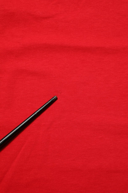 Dolce & Gabbana Rotes Goodluck 2023 Baumwoll-T-Shirt mit Rundhalsausschnitt