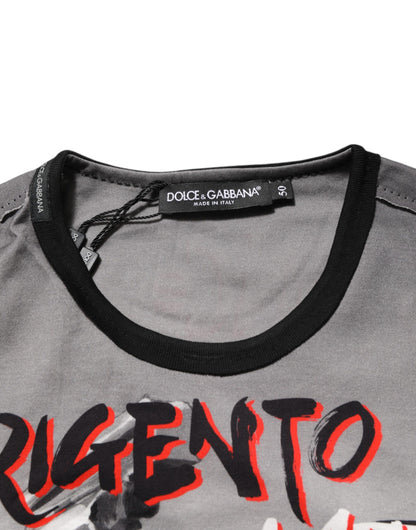 Dolce & Gabbana Multicolor Agrigento Tanz Jazz Musik Print T-Shirt