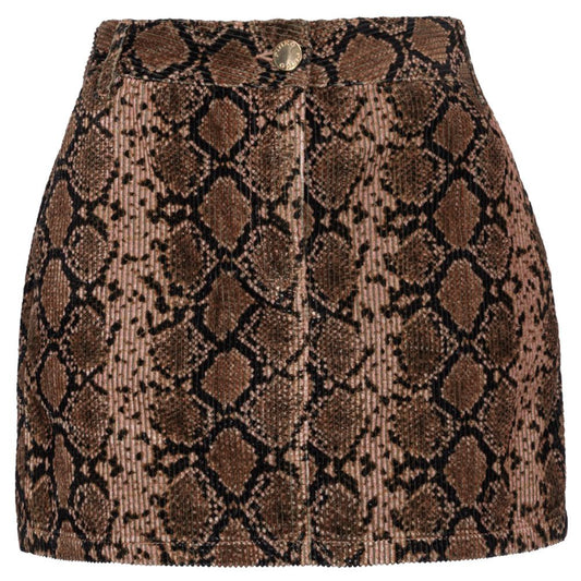PINKO Brauner Baumwollminirock für Frauen