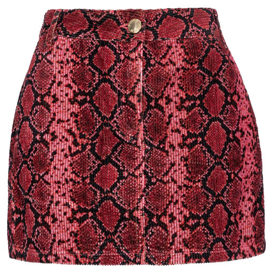 PINKO Roter Baumwollminirock für Frauen