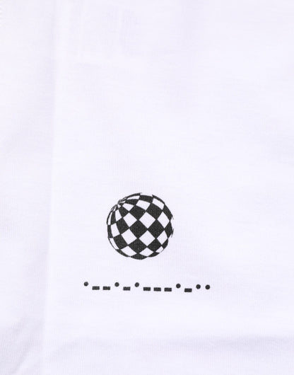 Dolce & Gabbana Weißes ärmelloses bedrucktes Tank-T-Shirt aus Baumwolle