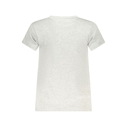 Pepe Jeans Graues Baumwoll-T-Shirt für Frauen